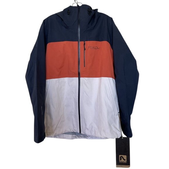 Flylow Women’s Lucy Ski Jacket Size Medium Night Mars Flamingo Hooded Snowboard - Picture 1 of 8